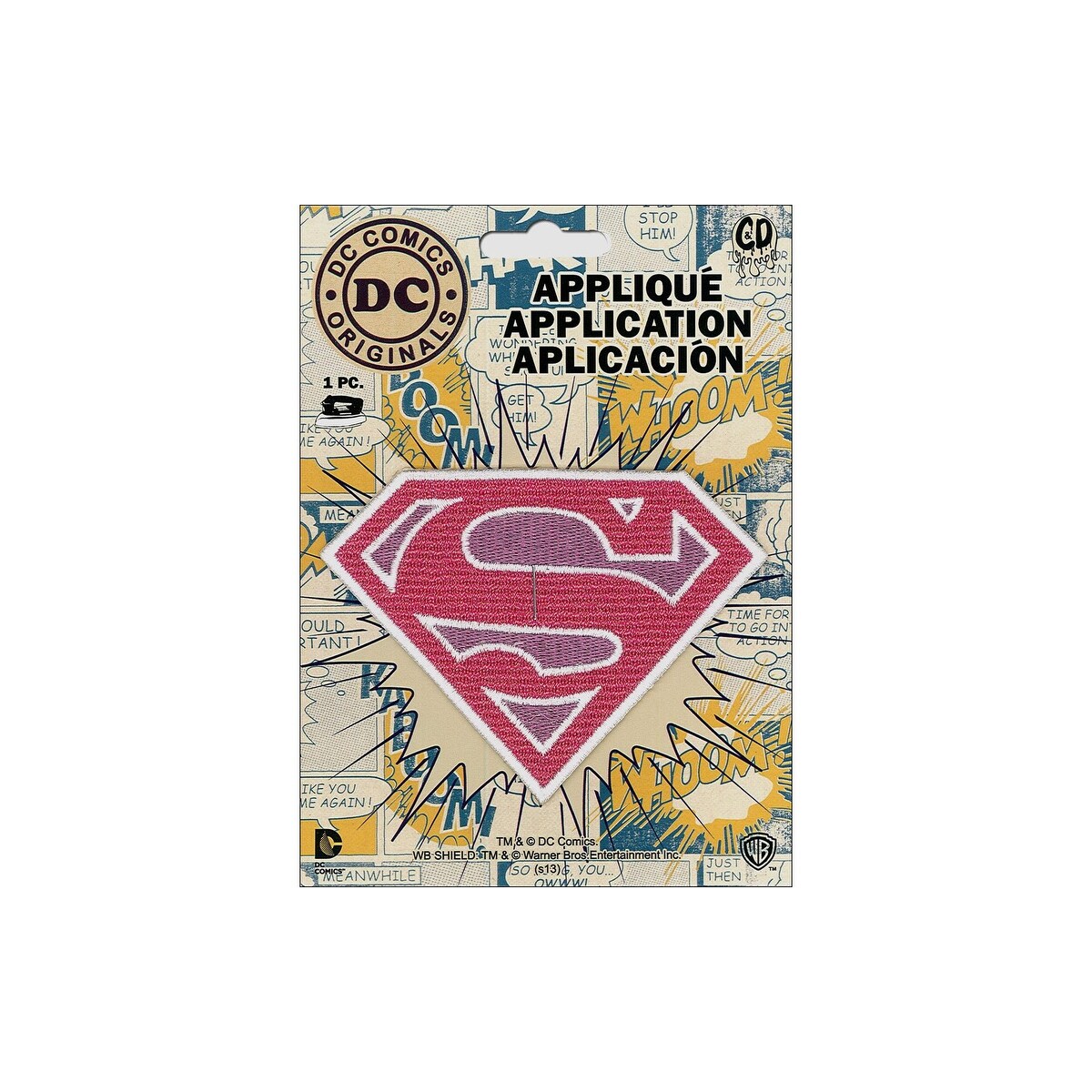 Shop C D Visionary Applique Supergirl Logo Pink Overstock 26468462