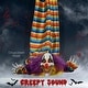 preview thumbnail 6 of 8, 3.8' Outdoor Halloween Animatronic Hanging Clown Corpse, Sound and Motion Activated Animated Prop