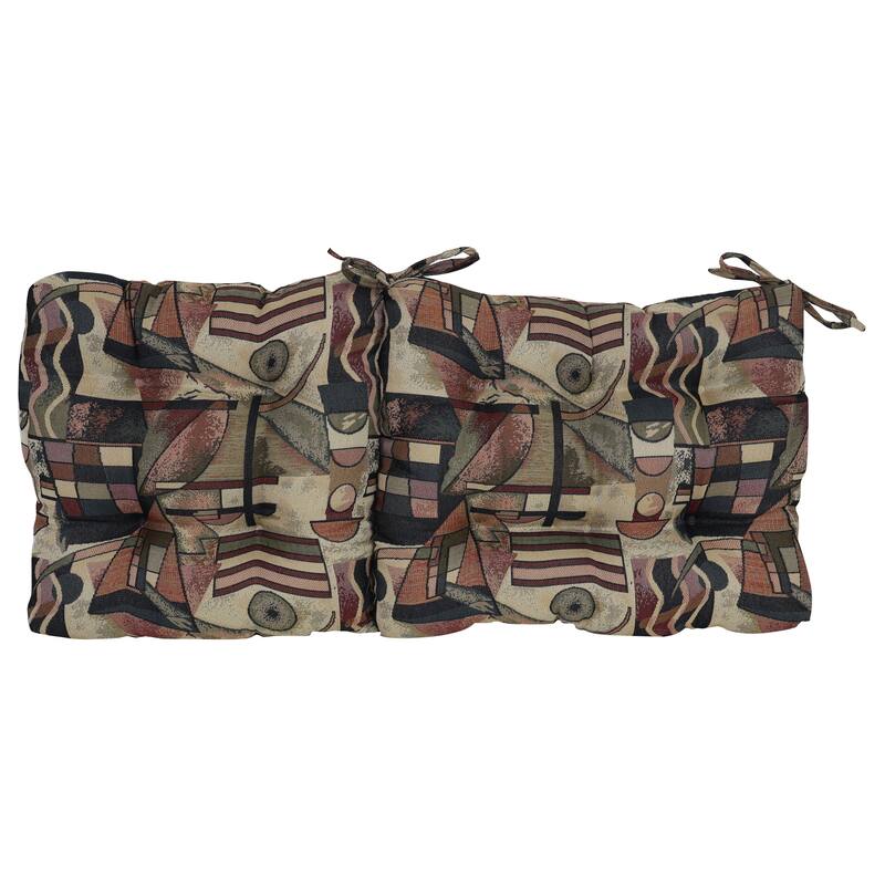 Tapestry Tufted Seat/Back Chair Cushion (Multiple Sizes)