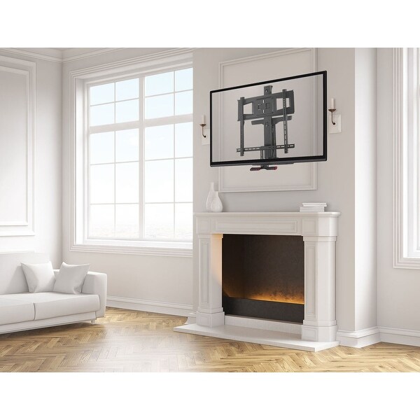 Fireplace Tv Mount Full Motion Pull Down Mantel Tv Mounting