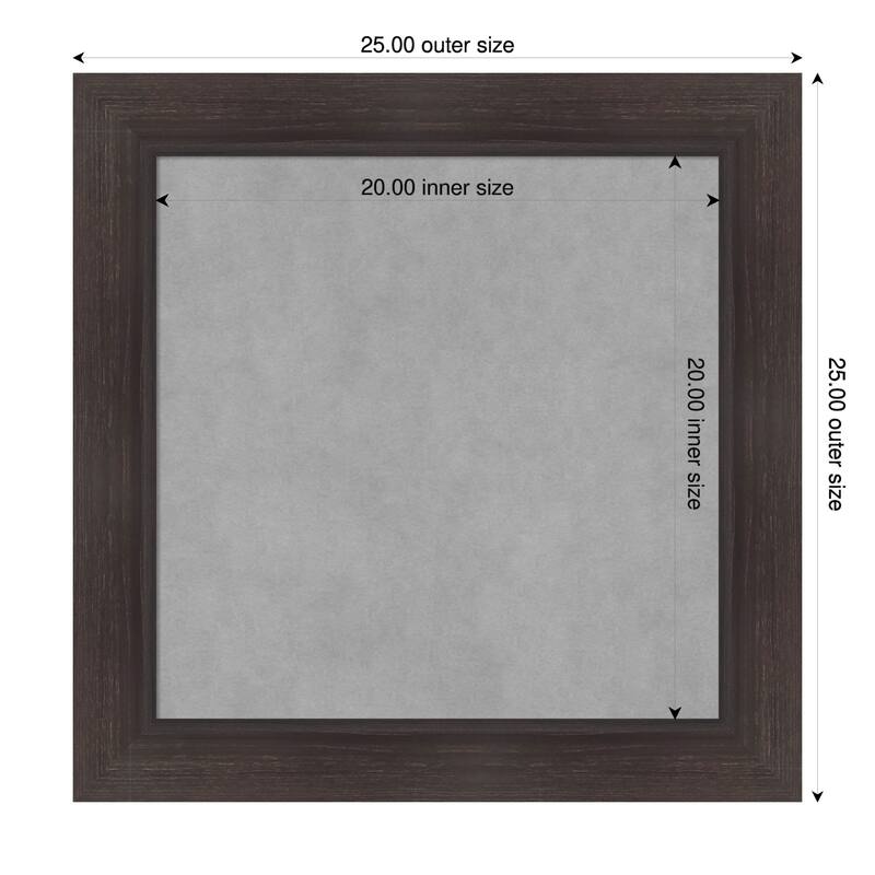 Amanti Art Sloped Black Framed - 25 x 25 in - Sloped Espresso