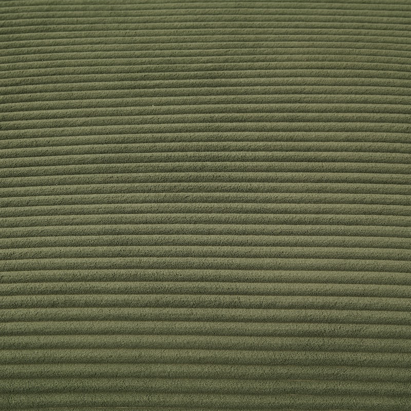 U-Shaped Sectional Sofa with 2 Movable Ottomans, Comfy Corduroy Upholstered 4 Seater Sofa, Lounge Sofa with Storage Armrests