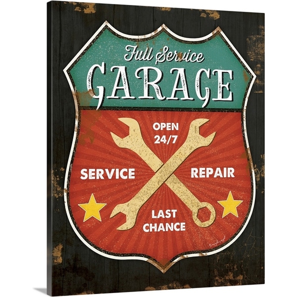 "Full Service Garage" Canvas Wall Art