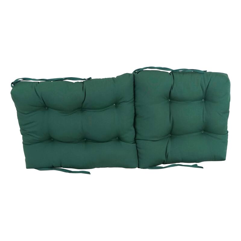 Multi-Section Tufted Twill Seat/Back Chair Cushion (Multiple Sizes)