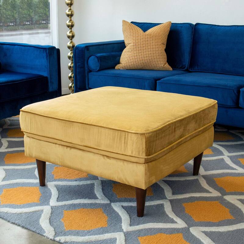 Addison Square Upholstered Ottoman Comfortable choice, multiple functions, classic design, and cozy corners