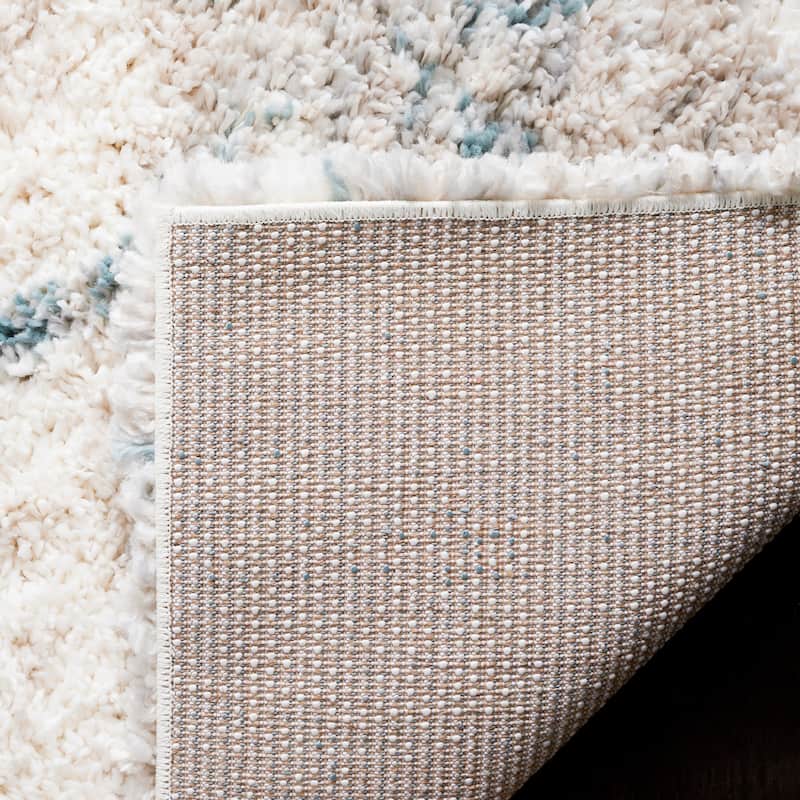SAFAVIEH Fontana Shag Marye Modern Trellis 2-inch Thick Rug