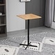 preview thumbnail 18 of 18, HOMCOM Industrial Bar Table Adjustable Pub Table 23.5" Square Dining Desk for Kitchen Living Room Café