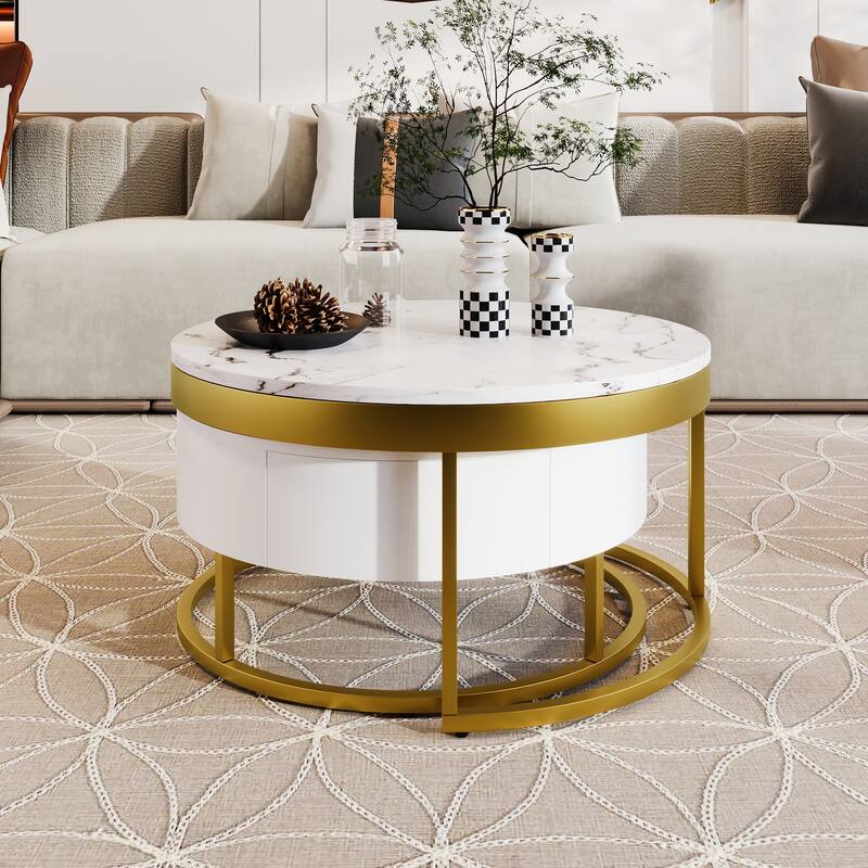 Modern Round Nesting Coffee Table