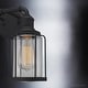 preview thumbnail 7 of 5, Luxury Industrial Chic Bath Vanity Light, 12"H x 14.5"W, with Urban Loft Style, Natural Black, by Urban Ambiance