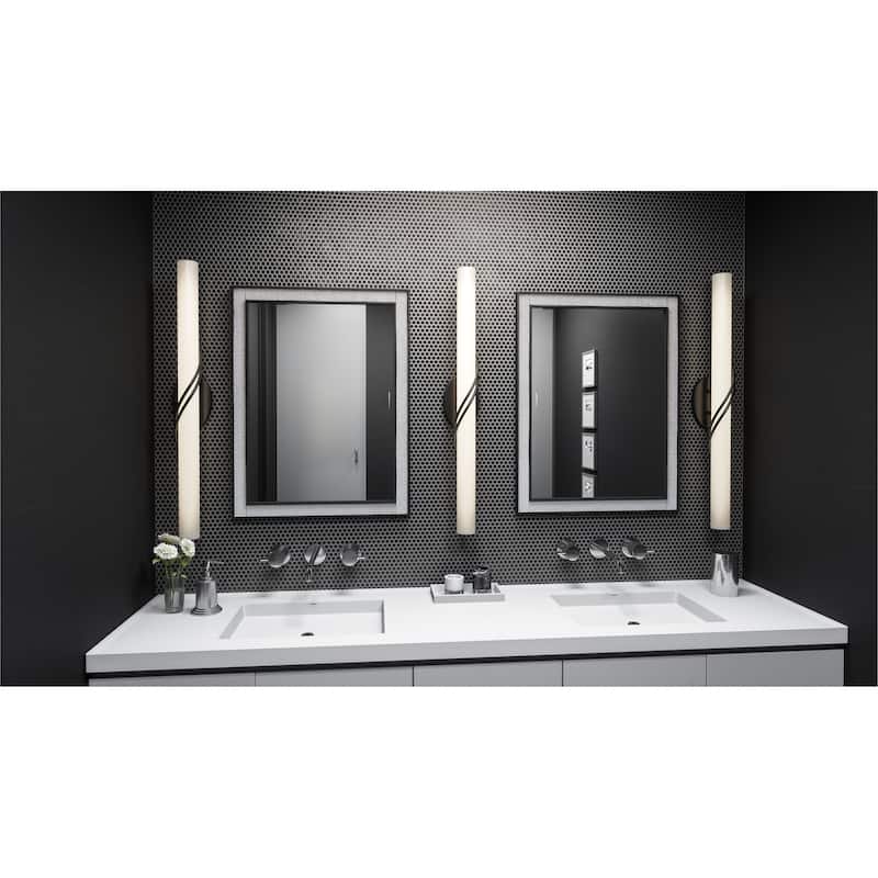 Quoizel Serenade Matte Black 32-inch LED Bath Light