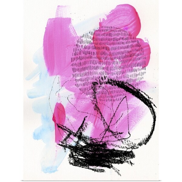 "Neon Flamingos II" Poster Print