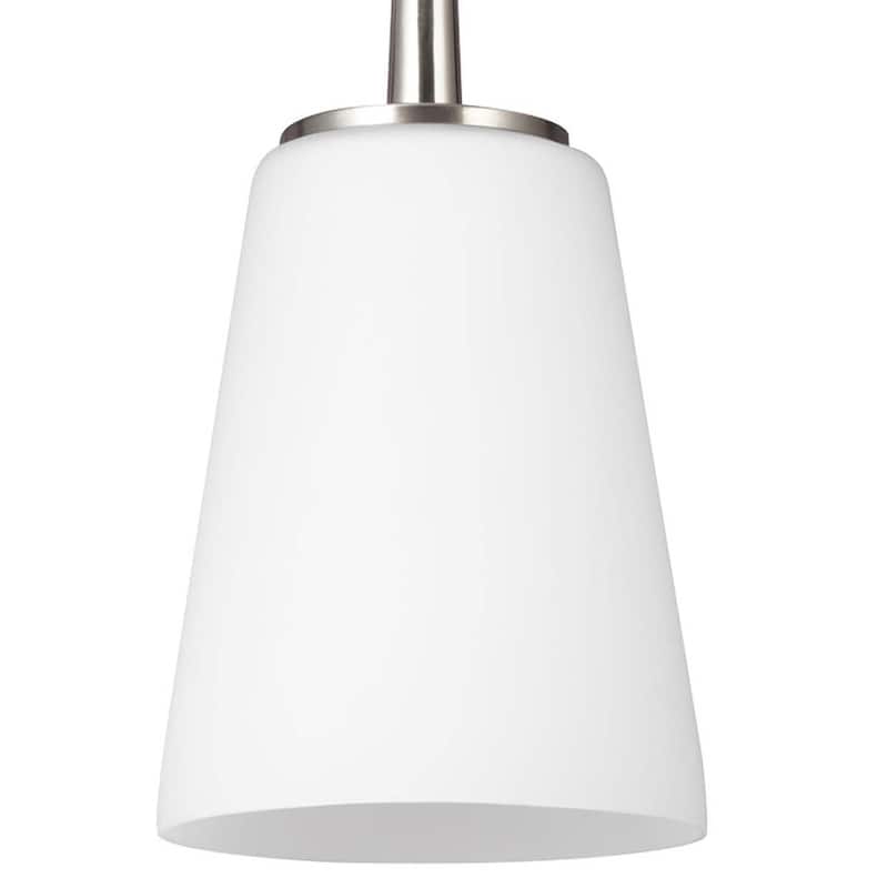 James Allan Watson Single Light 5" Wide LED Mini Pendant with Cased - Brushed Nickel