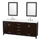 Option Espresso / White Quartz Top / Brushed Chrome
