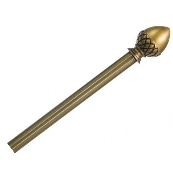 Shop Kenney Kn44100 Acorn Finial Rod Antique Brass 28