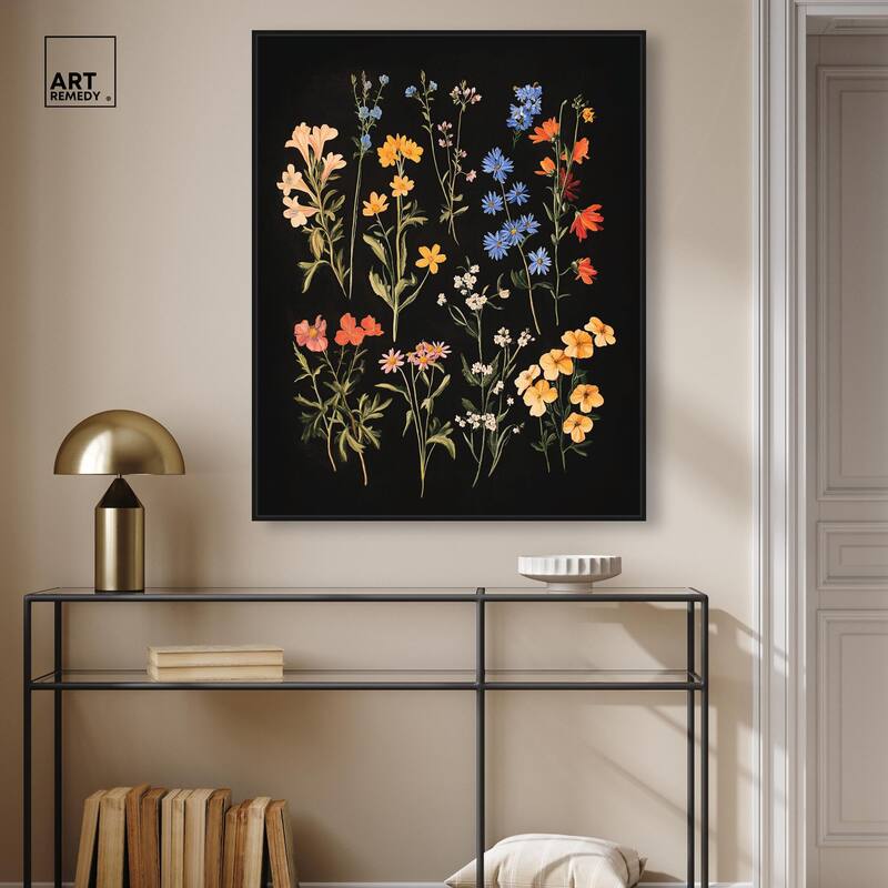 Darkling Daisies II Canvas by Art Remedy