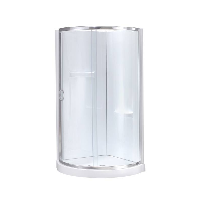 Ove Decors Breeze Shower Kit, Clear Panels, Walls and Base