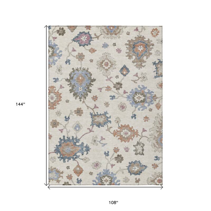 HomeRoots Floral Transitional Rectangle Outdoor Rug