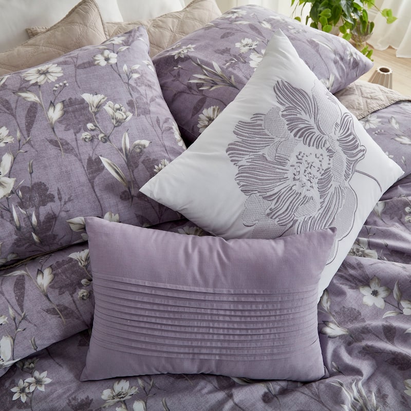 Anne Klein Halsbury Comforter Set Lavender