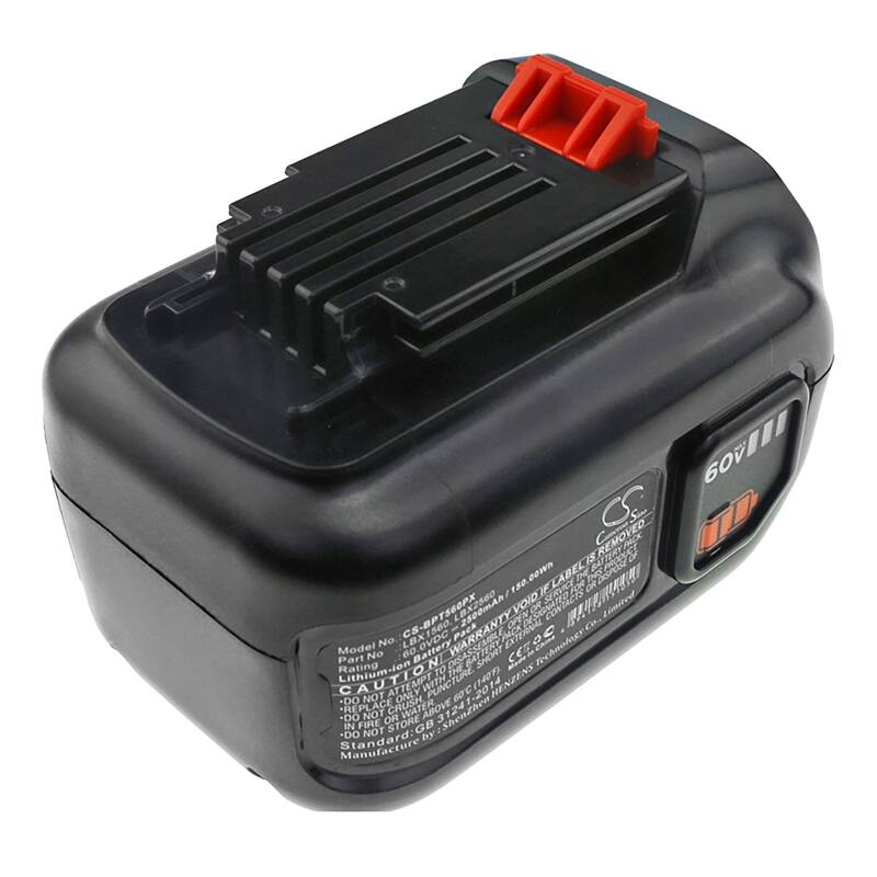 Battery for Black & Decker 60V CM2060C LHT360C LSW60 LSW60C LBX1560 LBX2560