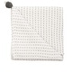 preview thumbnail 1 of 3, Crane Baby White and Black Stitched Stripe Blanket Basic - Black/White