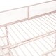 preview thumbnail 8 of 7, Creative Structure Full Size Metal Loft Bed Kids Bed with 4-Tier Shelves and Storage, Pink