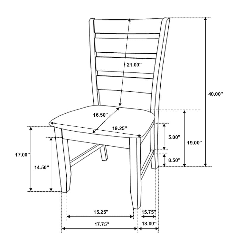 Dalila Rectangular Wood Frame Dining Table Set