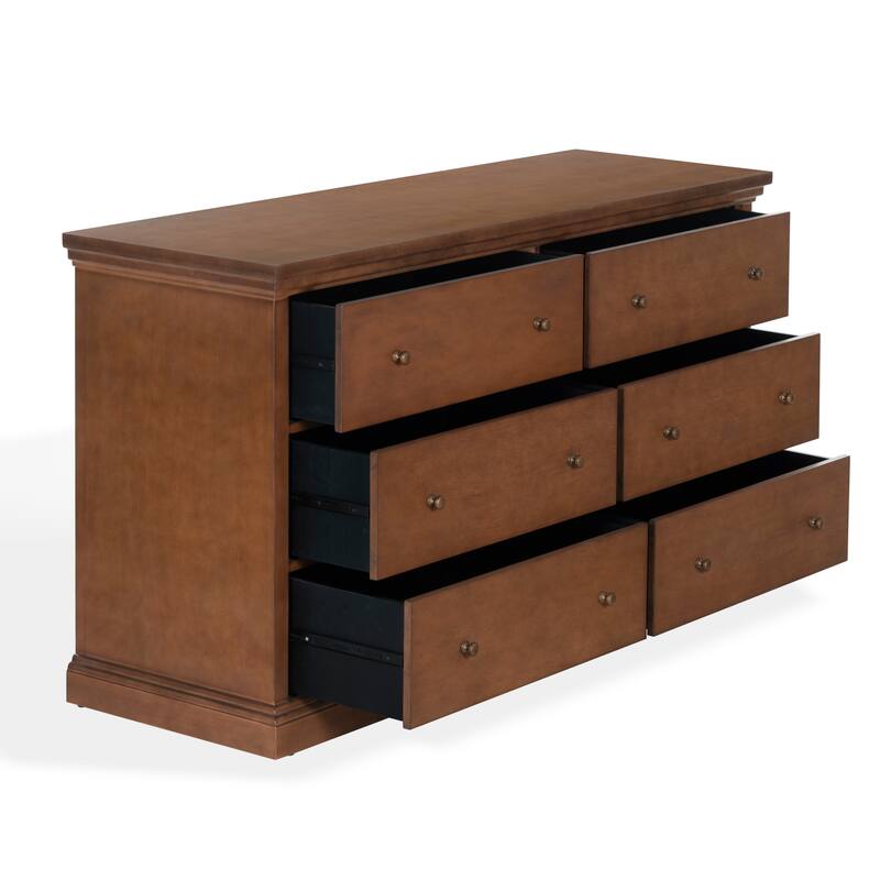 SAFAVIEH Couture Lizzy 6-Drawer Wood Dresser