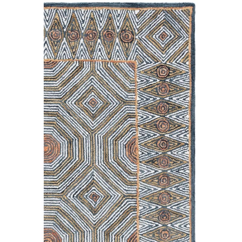 SAFAVIEH Handmade Micro-Loop Hiltrud Modern Wool Rug