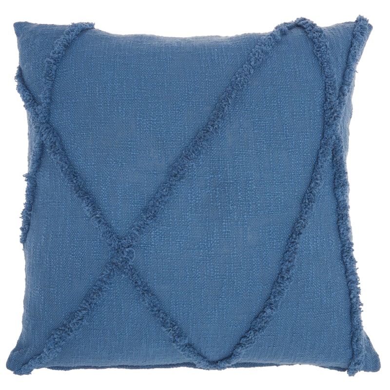 Mina Victory Distressed Diamond Boho Throw Pillow