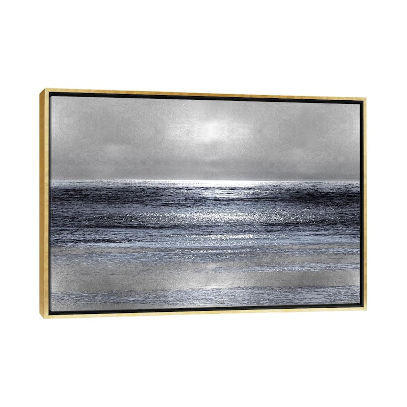 iCanvas "Silver Seascape III" by Michelle Matthews Framed Canvas Print - Gold - 32x48