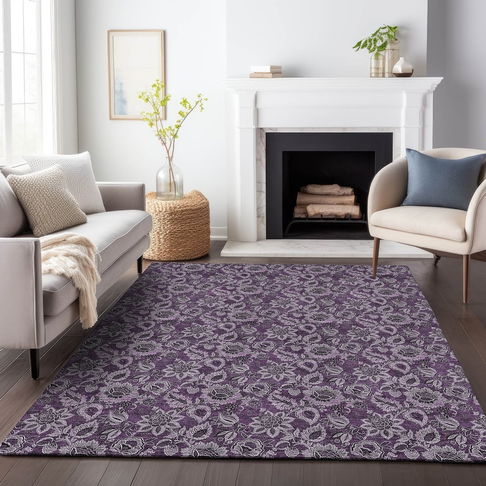 Premium Washable Super Soft Floral Mayfield Rug