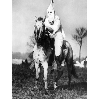 Klansman Doing Sentry Duty Near The Klan Encampment At Kiles History