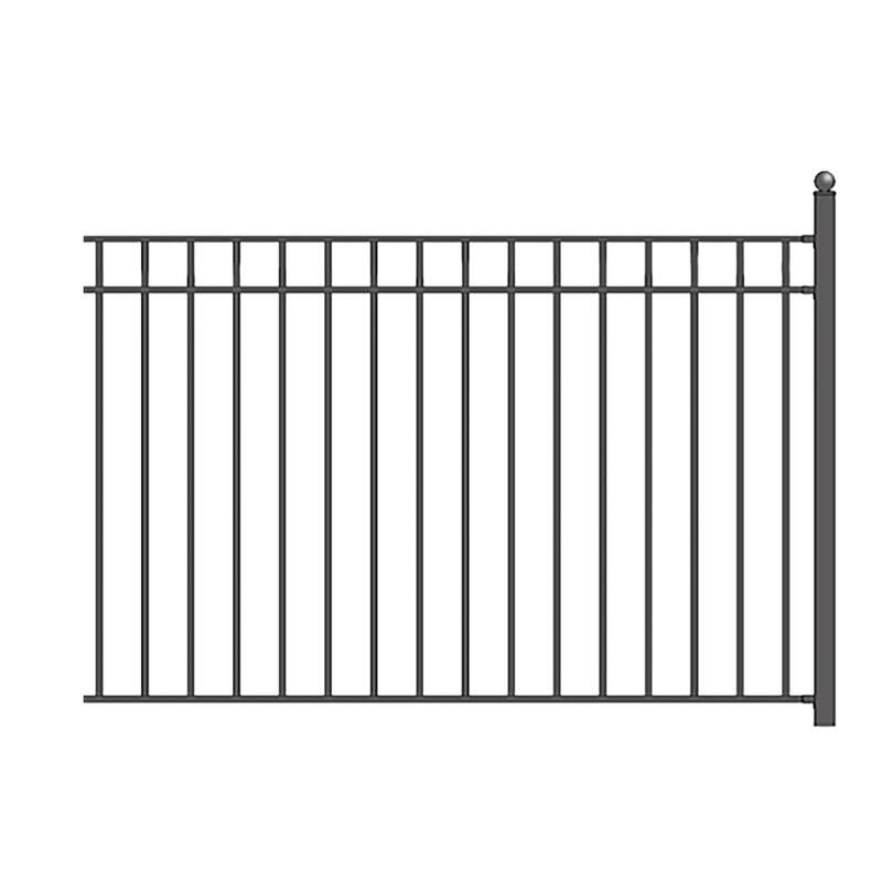 ALEKO 4-Panel Steel Fence Kit - MADRID Style - 8x5 ft. Each - N/A