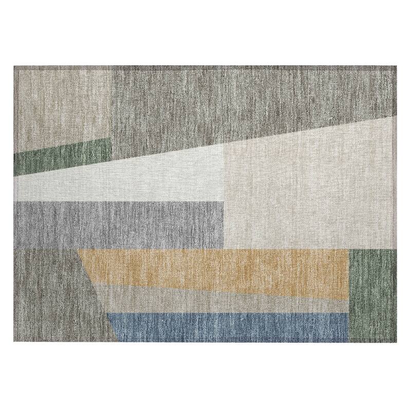Machine Washable Indoor/ Outdoor Contemporary Jolie Chantille Rug