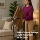 preview thumbnail 10 of 22, Aria Home 35 Inch Folding Table Round Trifold Multi Use Space Saving