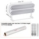 preview thumbnail 1 of 5, 3 In 1 Plastic Wrap Dispenser With Cutter And Magnetic Bottom Gray Gray