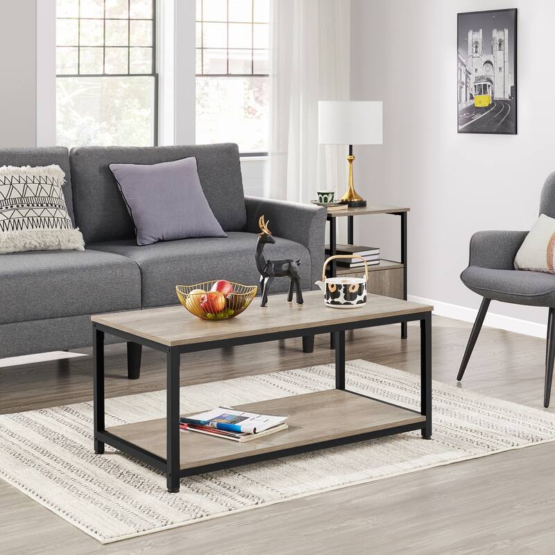 Yaheetech 39.5" Storage Coffee Table Spacious Accent Furniture Table
