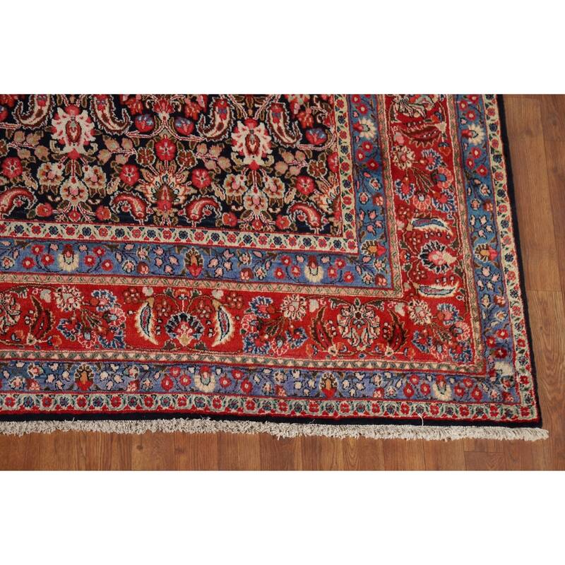 All-Over Mood Vintage Persian Area Rug Handmade Wool Carpet - 8'8" x 11'8"