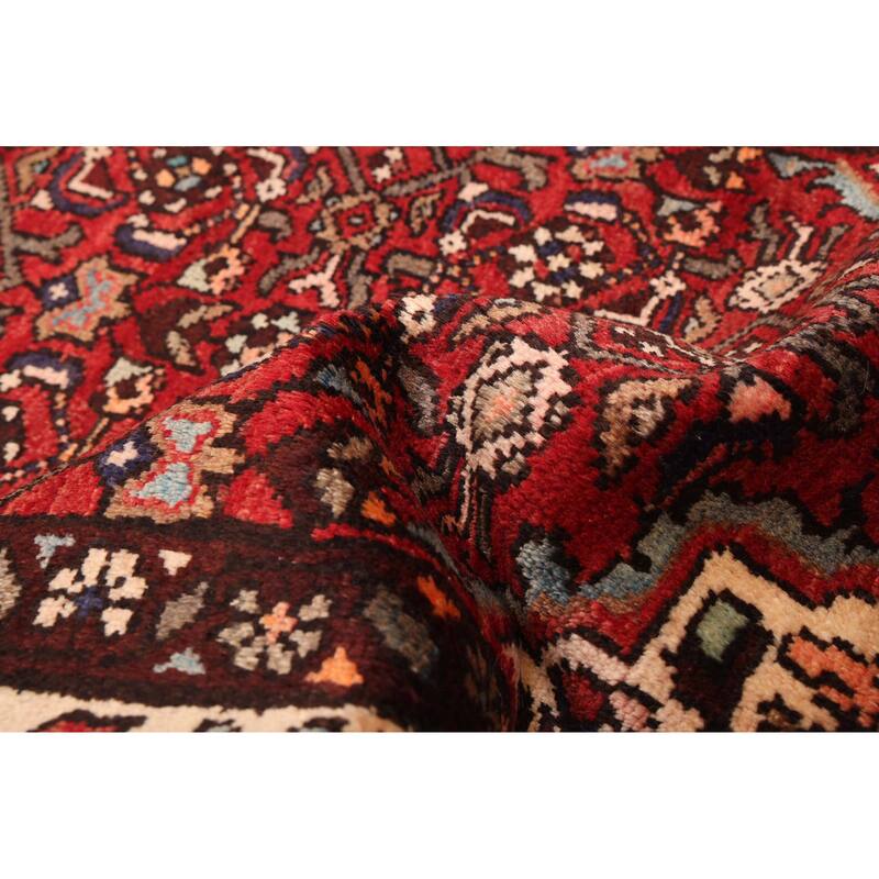 ECARPETGALLERY Hand-knotted Andelz Red Wool Rug - 3'2 x 10'0