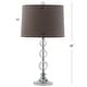 preview thumbnail 10 of 8, SAFAVIEH Lighting 27-inch Keeva Clear Crystal Table Lamp (Set of 2). - 14"W x 14"D x 26"H