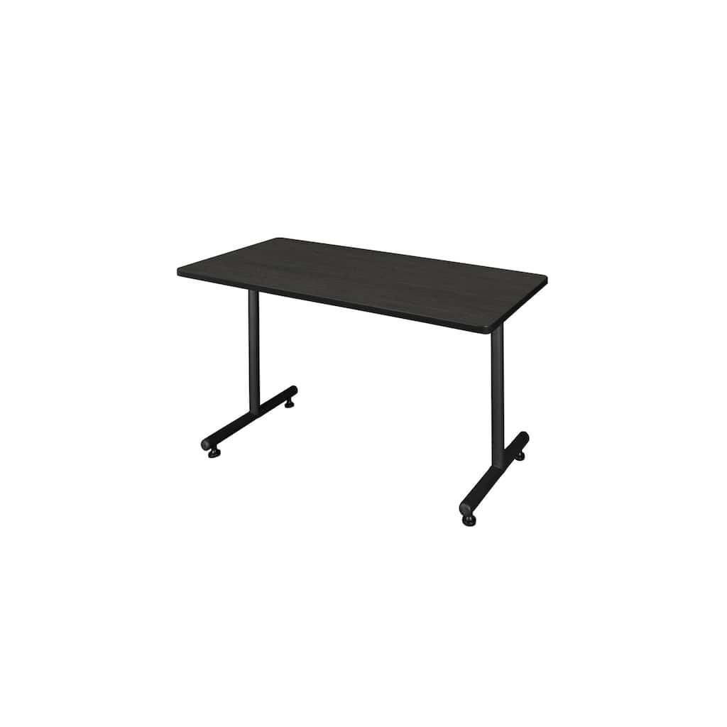 42 x 30 in. Steel T-Base Training Seminar Table- Ash Grey