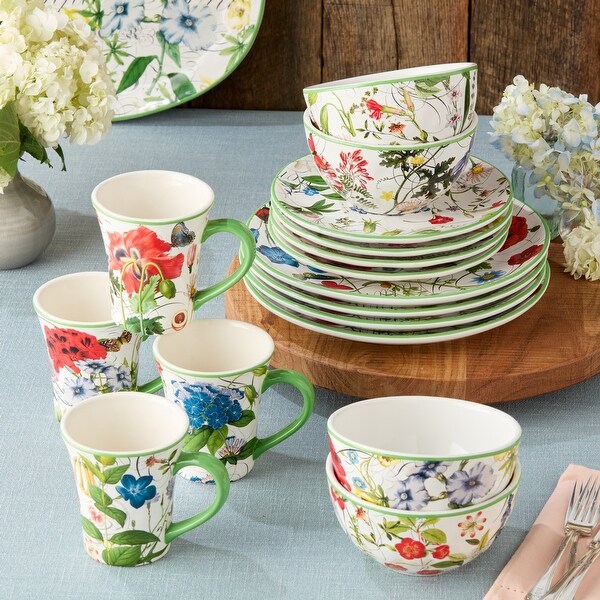 Certified International Greenhouse 16pc Dinnerware Set