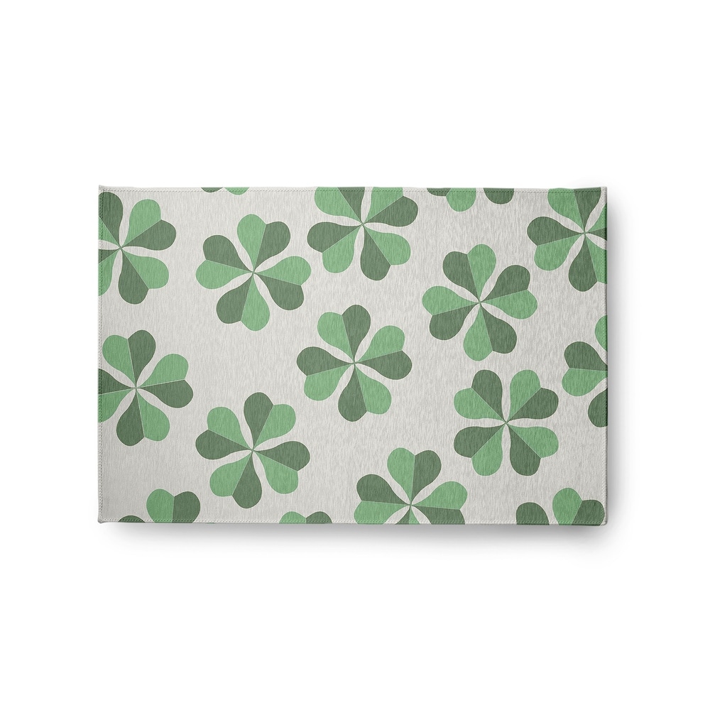 Lucky Patch St. Patrick's Day Chenille Indoor/Outdoor Rug