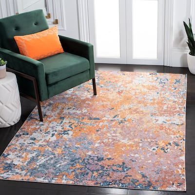 SAFAVIEH Crystal Theofania Modern Abstract Distressed Rug