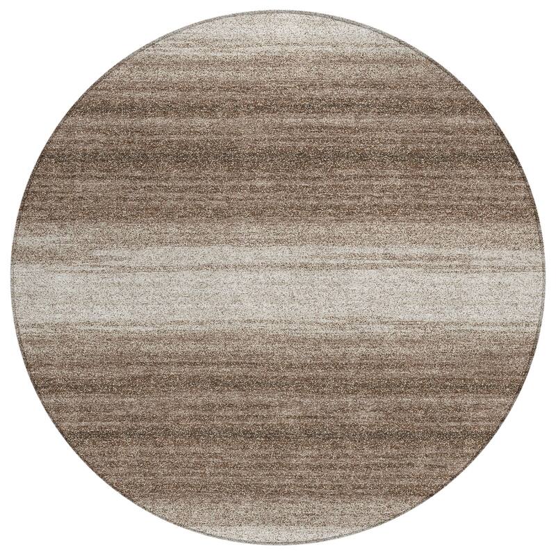 Machine Washable Indoor/ Outdoor Ombre Stripe Chantille Rug