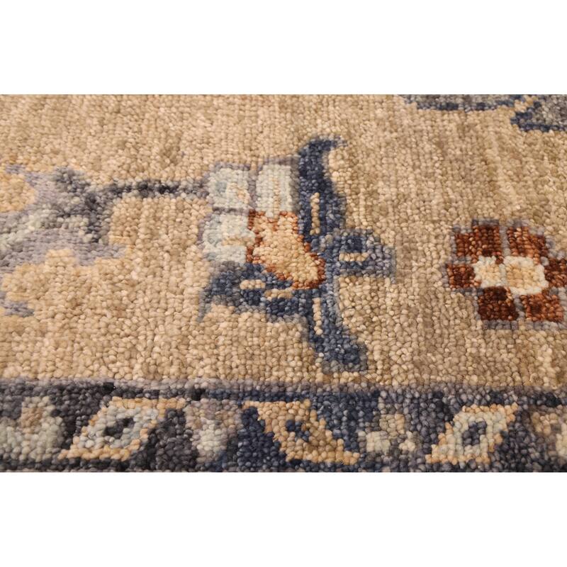 ECARPETGALLERY Hand-knotted Jules Serapi Khaki Wool Rug - 8'11 x 11'11