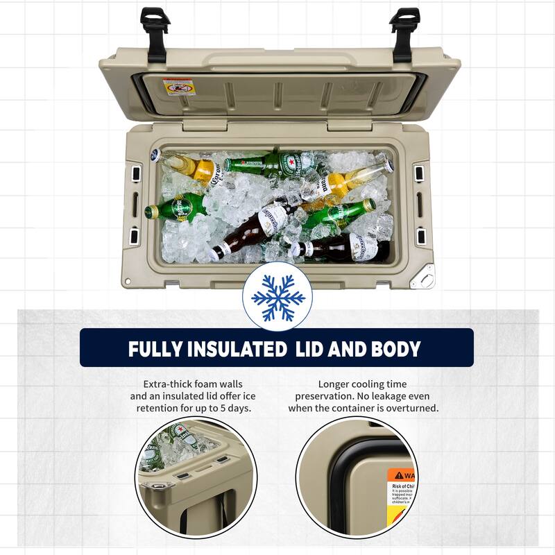 EchoSmile 40 qt. Rotomolded Cooler