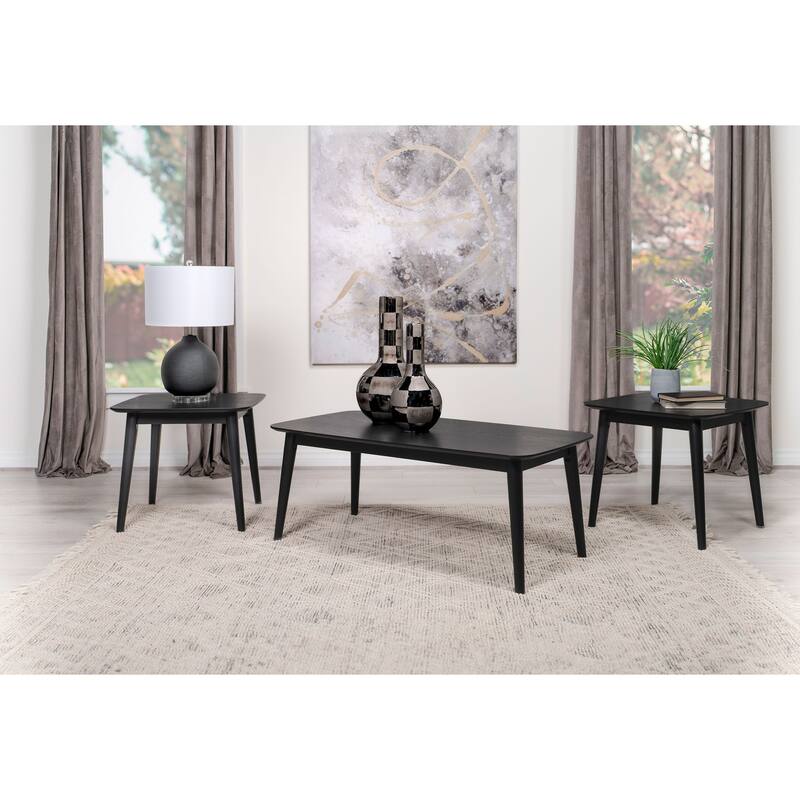 Radley 3-piece Rectangular Coffee Table Set - Black