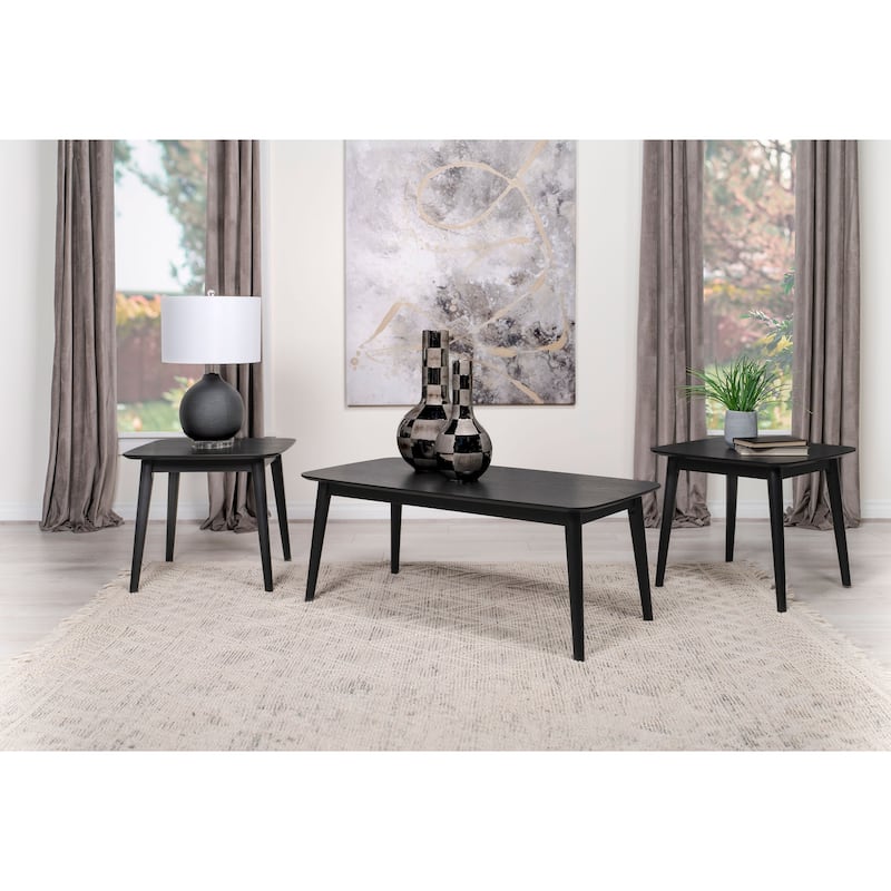 Radley 3-piece Rectangular Coffee Table Set - Black