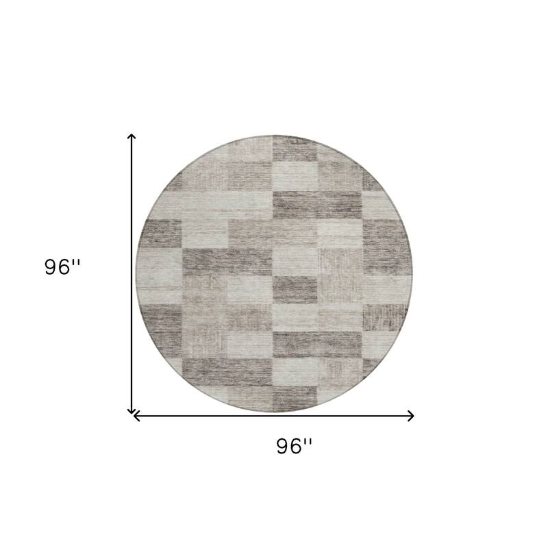 HomeRoots Geometric Transitional Rectangle Outdoor Rug